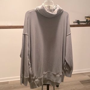 Large Sage green American Eagle mock neck sweatshirt